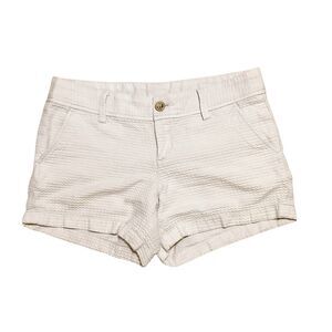 Lilly Pulitzer Women's Callahan Shorts Size 6 Light Grey Resortwear Summer Beach